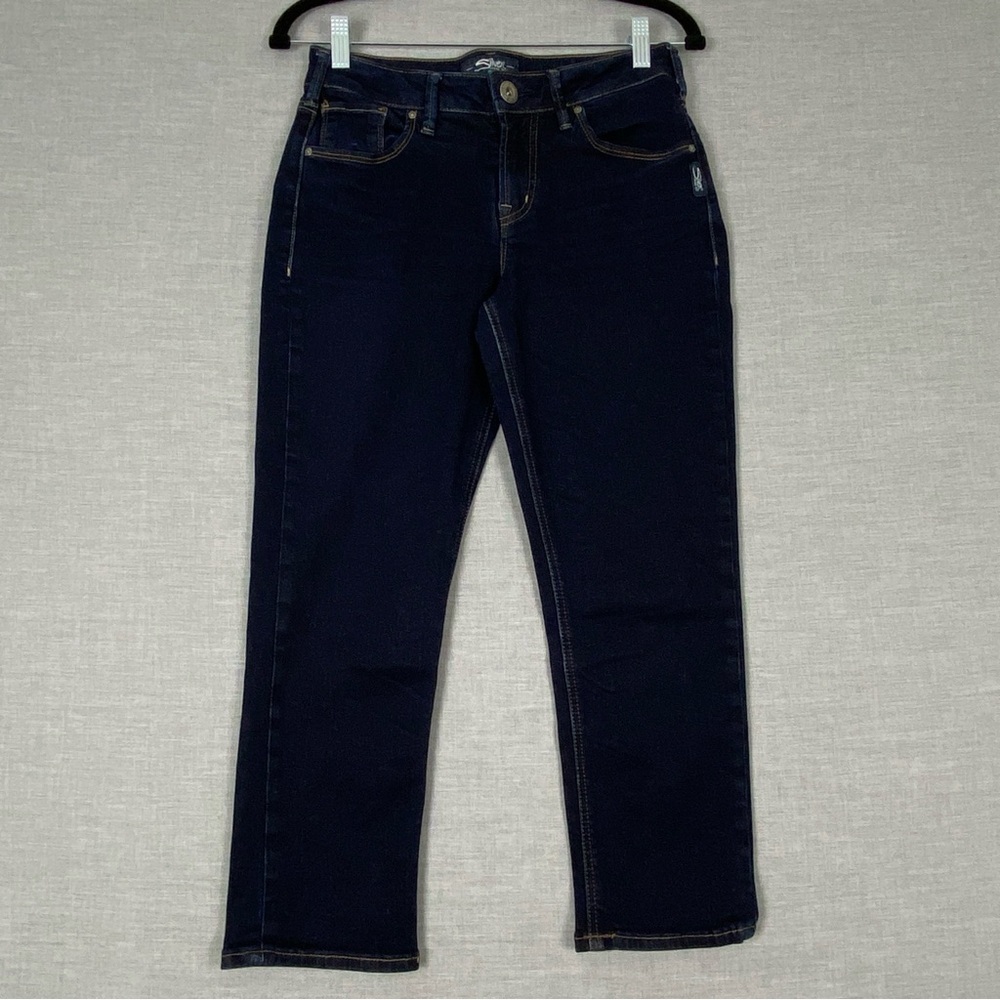 Silver Avery Capri Pants Denim Capris